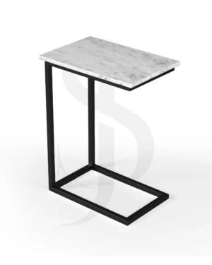 Marco C-Side Table with Marble Top