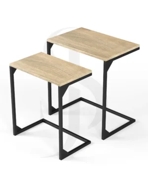 Shura Nesting C-Side Table in Smoky