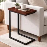 Calla C-Side Table in Walnut Brown