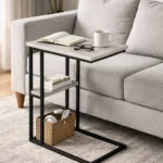 Kanto C-Side Table in Distressed white