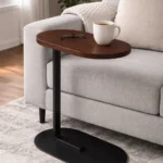 Mars C-side table in Walnut Brown