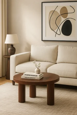 Aria Coffee Table in Walnut Brown