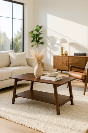 Tasha Coffee Table in Walnut Brown